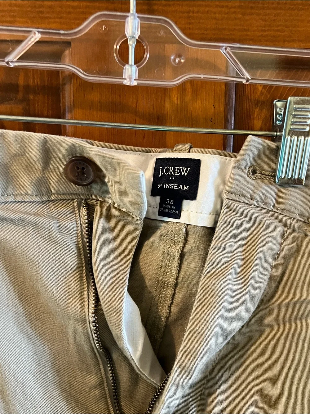 J. Crew Men's Flat Front Khaki Shorts